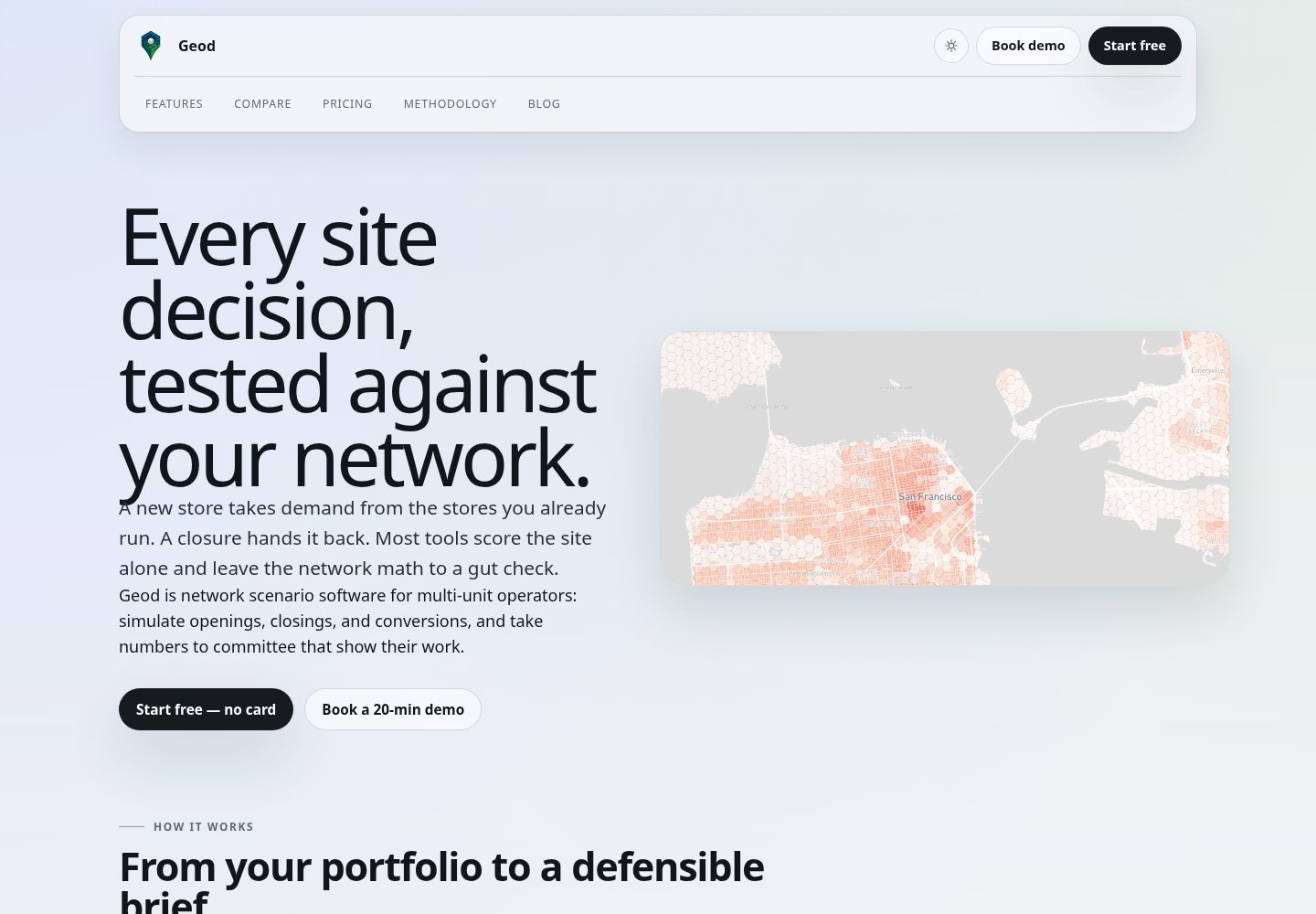 Geod network scenario software